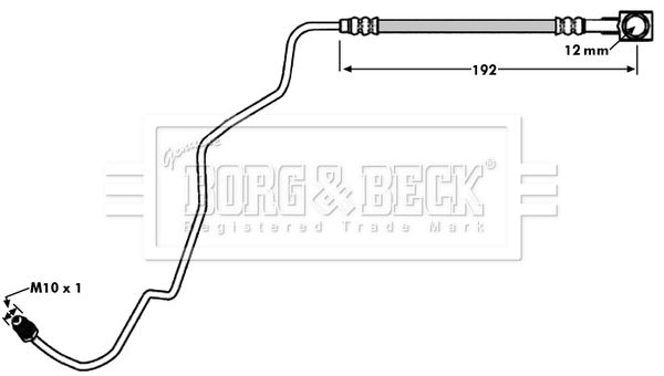 BORG & BECK Pidurivoolik BBH7936